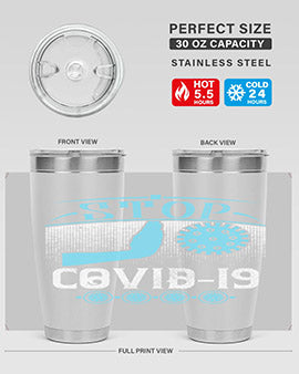 Stop covid Style 22#- corona virus- Tumbler