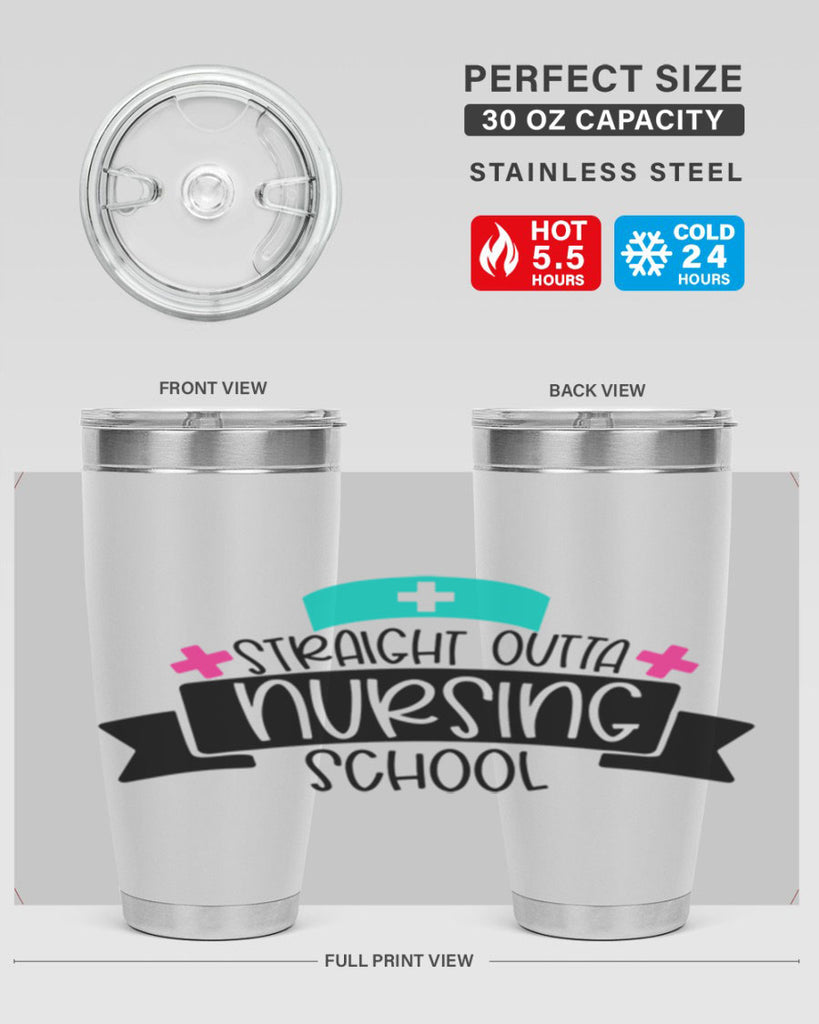 Straight Outta Nursing School Style Style 27#- nurse- tumbler