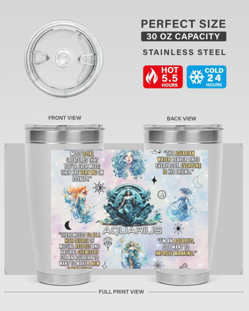 StraightAquarius 468#- zodiac- Tumbler