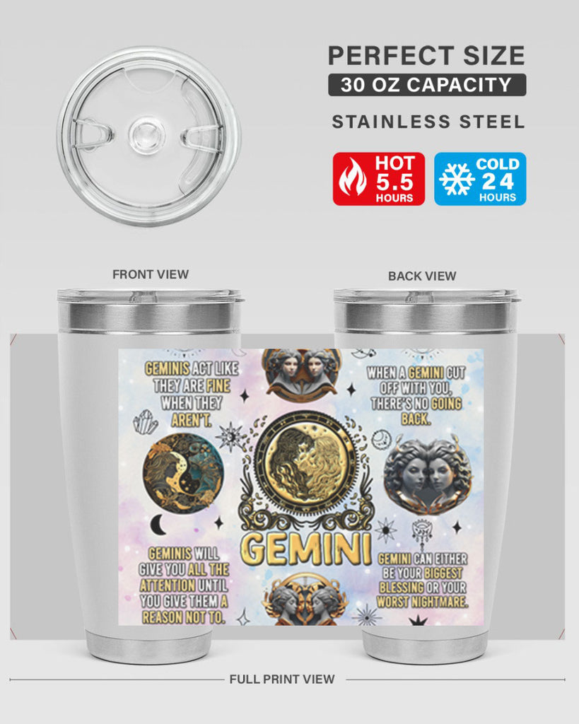 StraightGemini 472#- zodiac- Tumbler