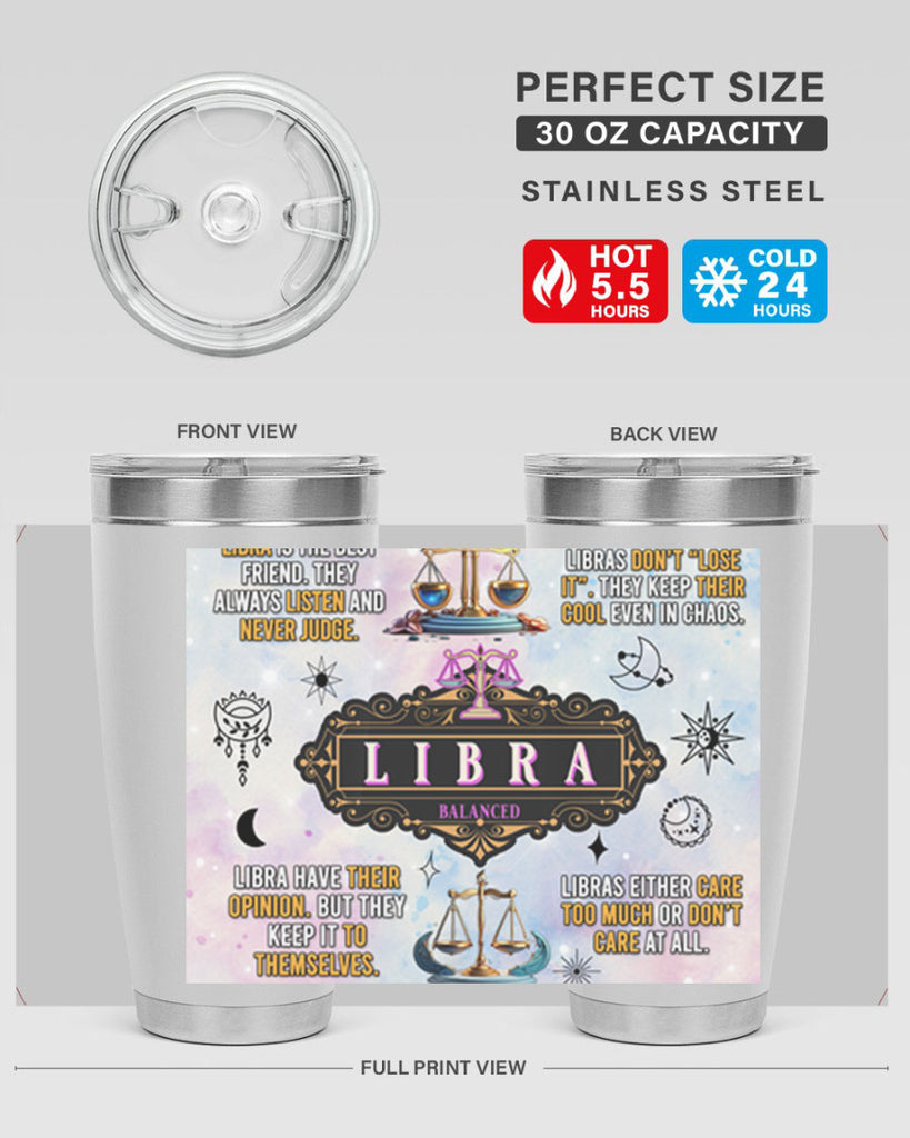 StraightLibra 474#- zodiac- Tumbler