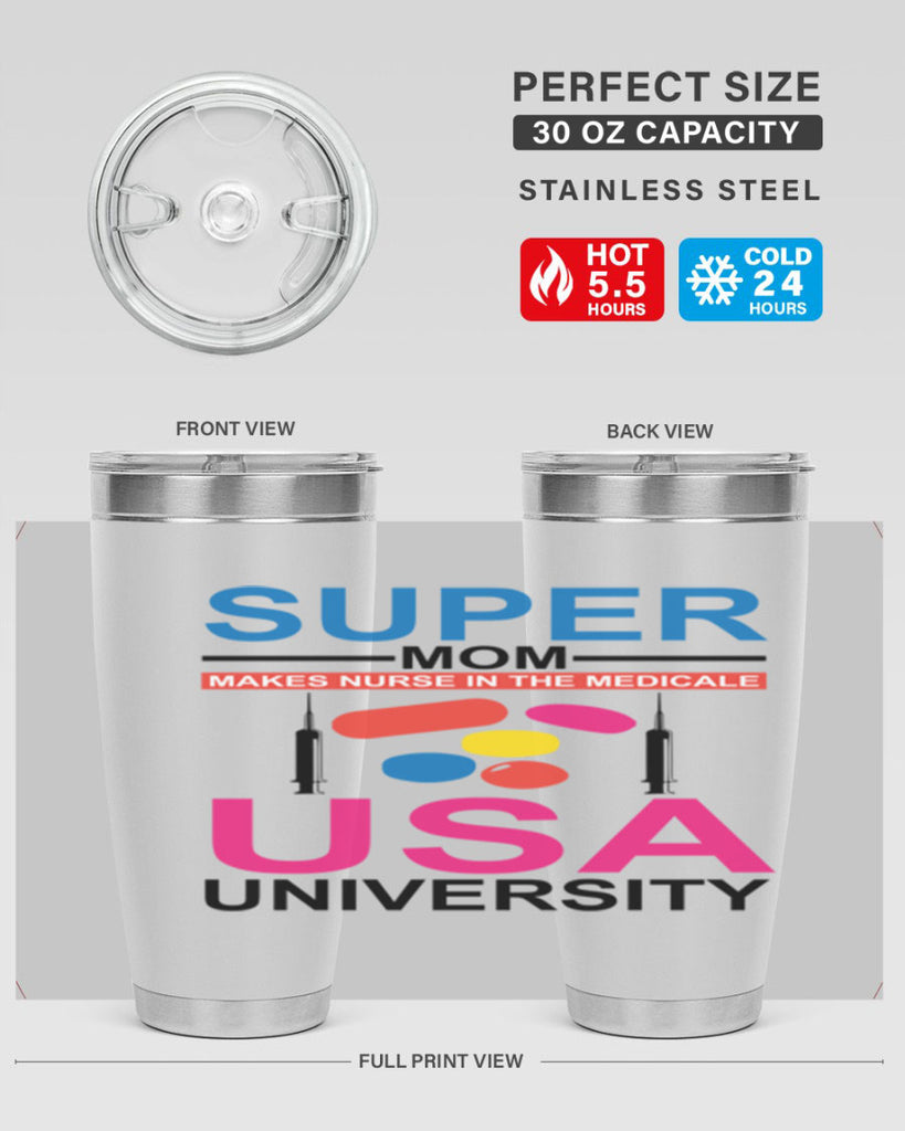Super Mom Makes Nurse in the Style 333#- nurse- tumbler