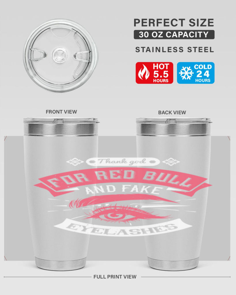 Thank god for Red Bull and fake eyelashes Style 185#- make up- Tumbler