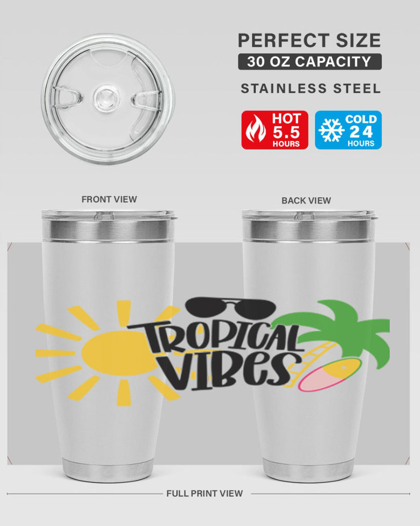 Tropical Vibes Style 9#- summer- Tumbler