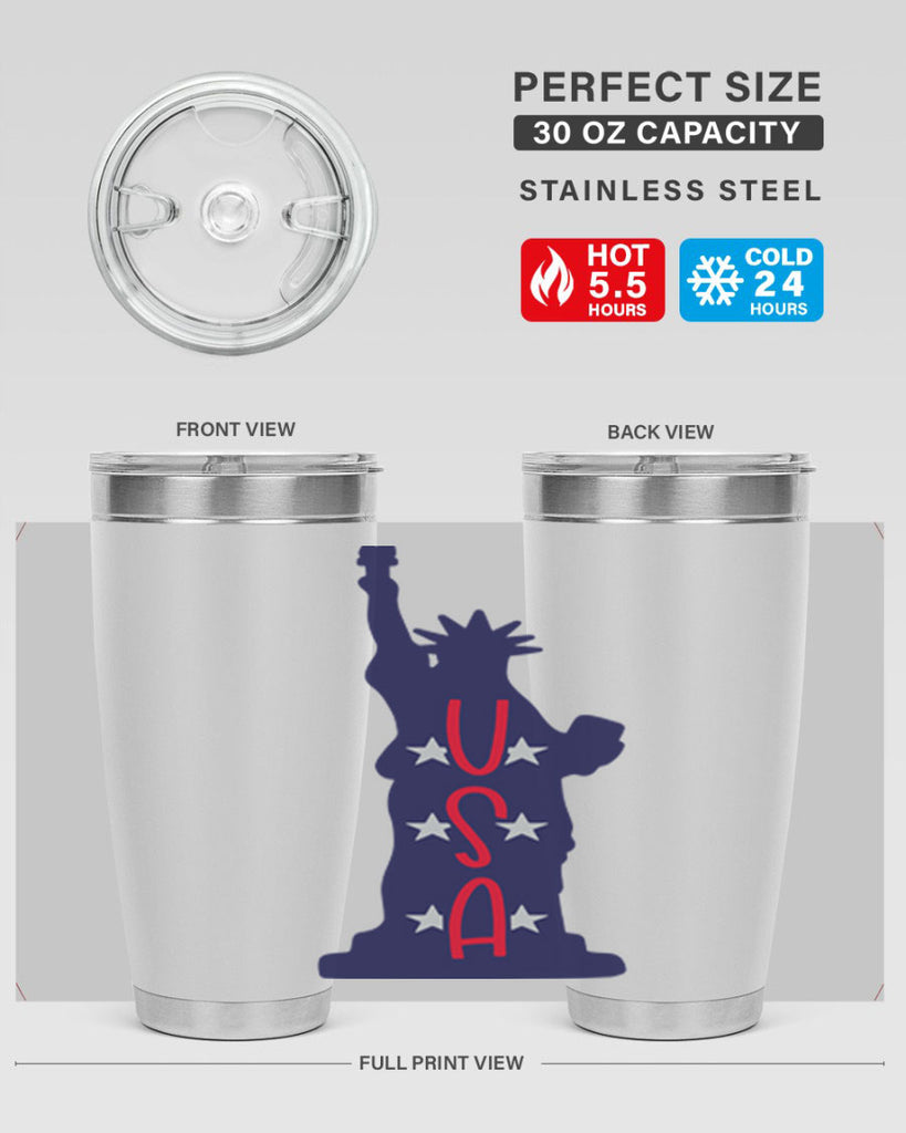 USA Style 181#- Fourt Of July- Tumbler