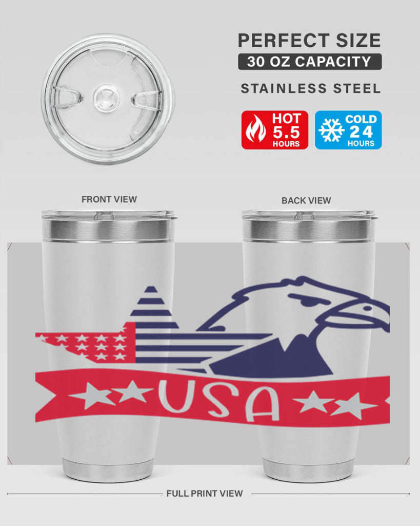 USA Style 182#- Fourt Of July- Tumbler