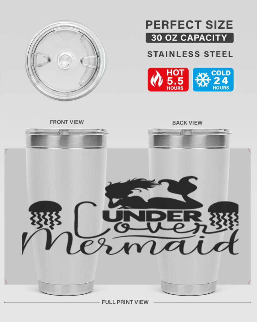 Under Cover Mermaid 642#- mermaid- Tumbler