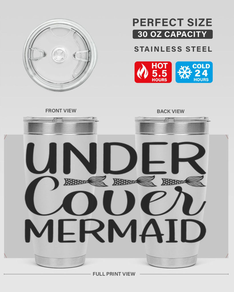 Under Cover Mermaid 647#- mermaid- Tumbler