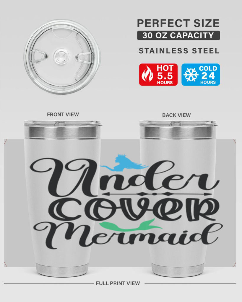 Under Cover Mermaid 651#- mermaid- Tumbler