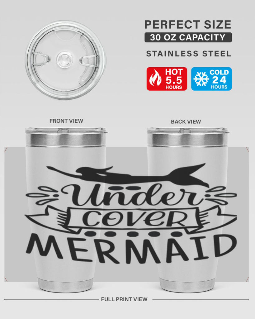 Under cover mermaid 645#- mermaid- Tumbler