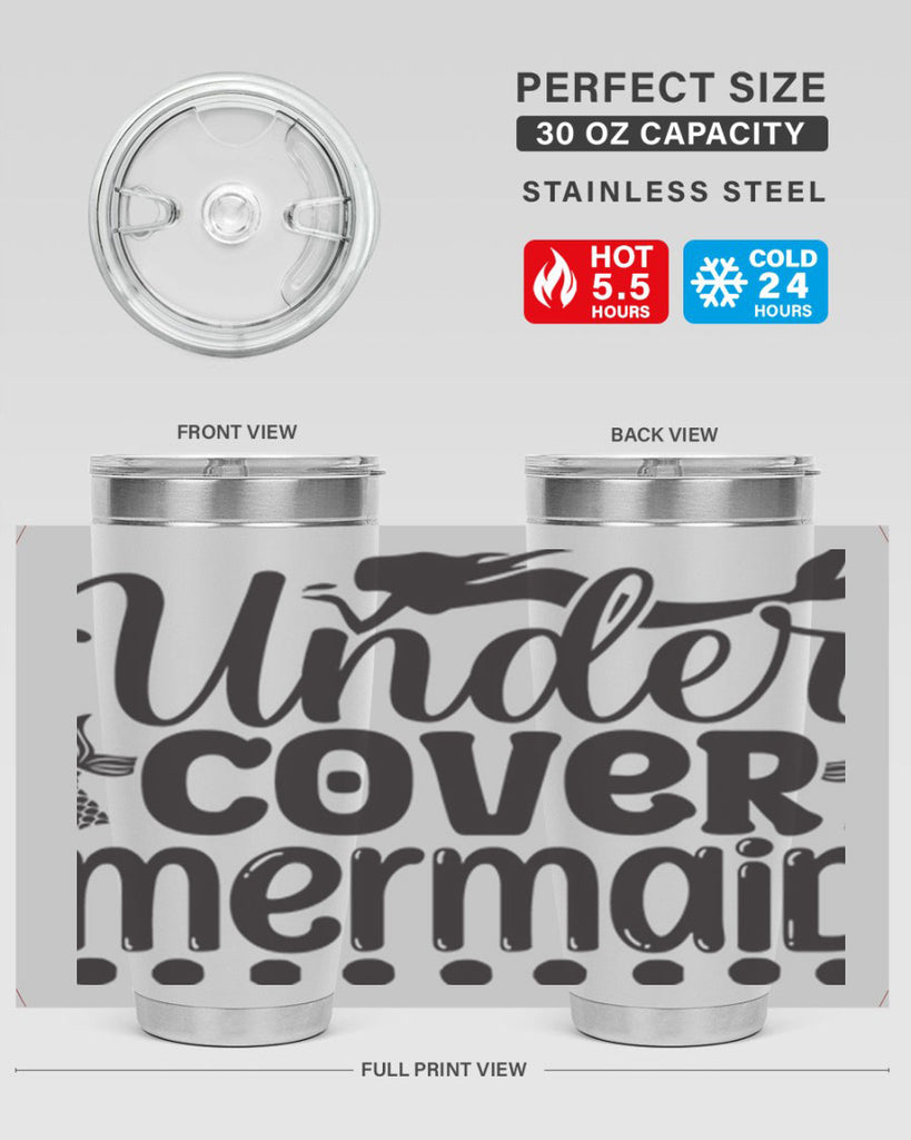 Under cover mermaid 649#- mermaid- Tumbler