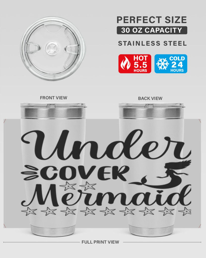 Under cover mermaid 650#- mermaid- Tumbler