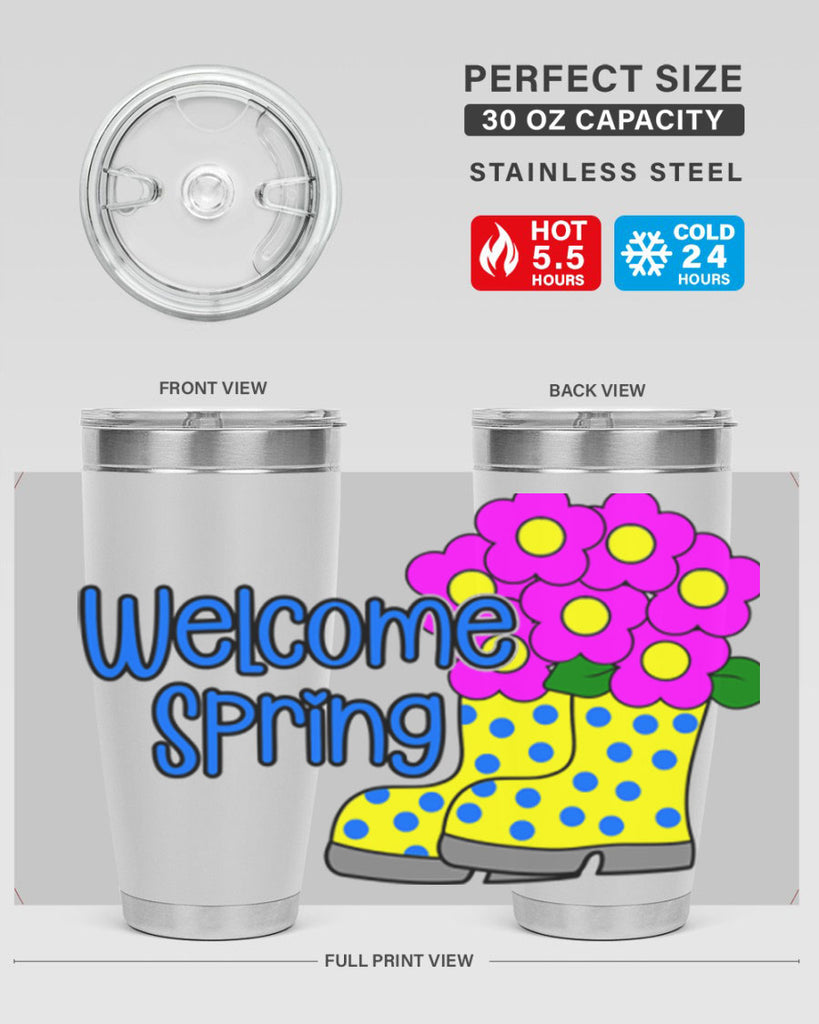 Welcome Spring rainboots page577#- spring- Tumbler