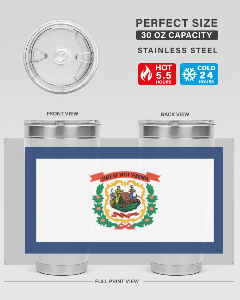 West Virginia 3#- stateflags- Tumbler