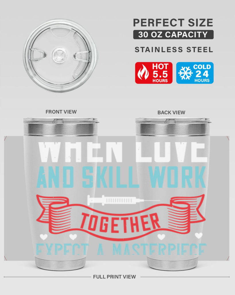 When love and skill work together expect a masterpiece Style 254#- nurse- tumbler