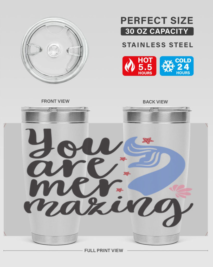 You are mermazing 681#- mermaid- Tumbler