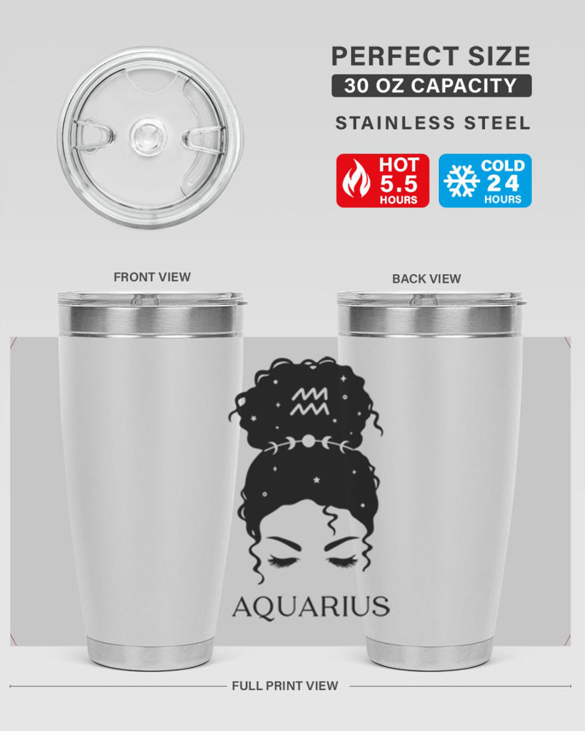 aquarius 81#- zodiac- Tumbler
