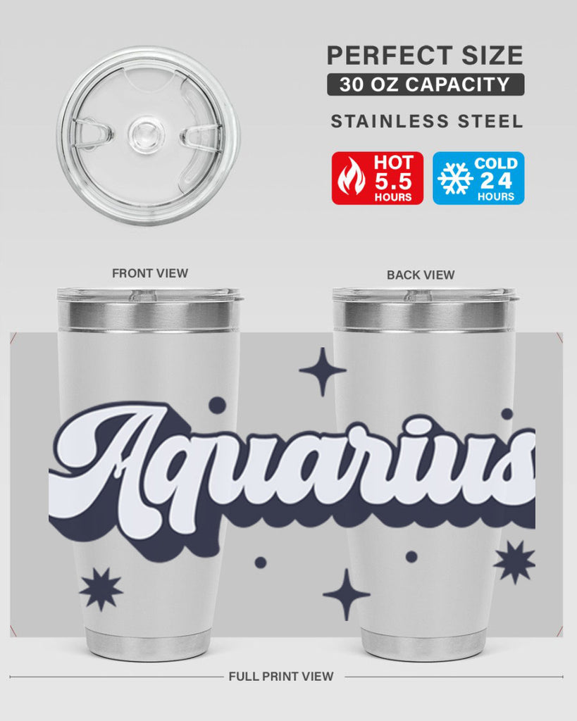 aquarius 82#- zodiac- Tumbler