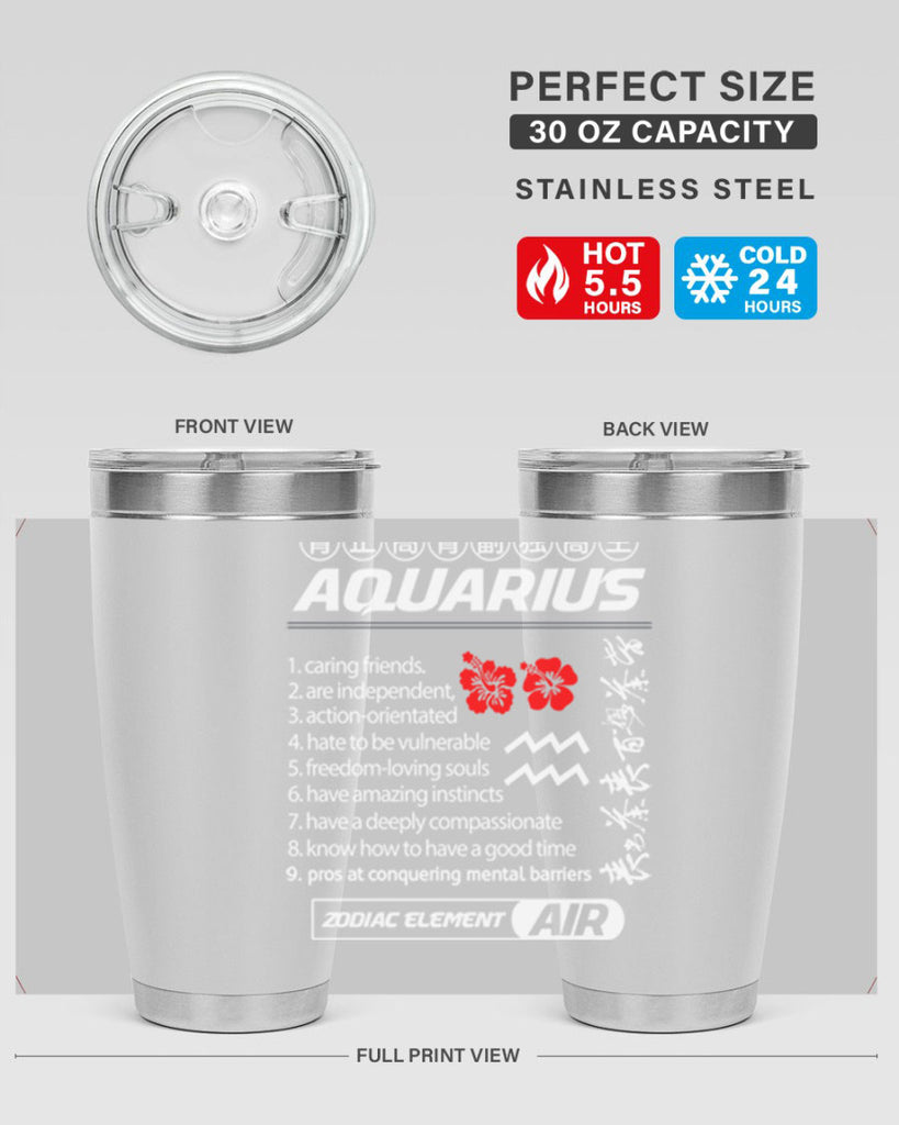 aquarius 85#- zodiac- Tumbler