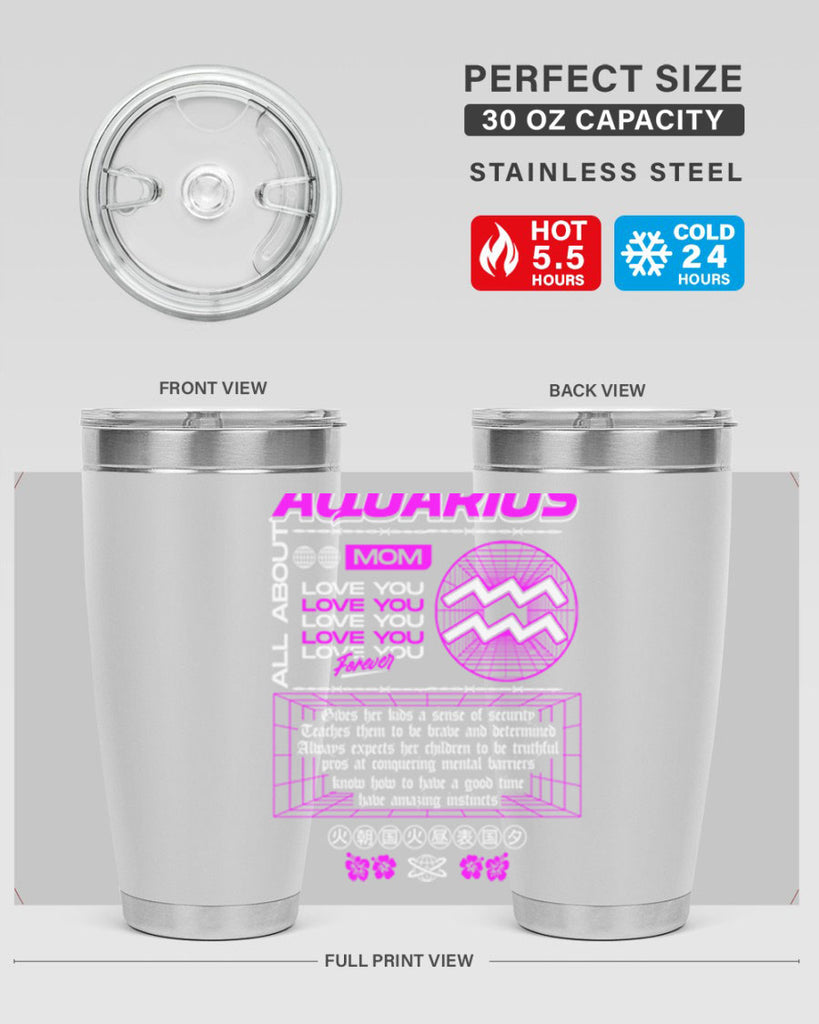 aquarius 86#- zodiac- Tumbler