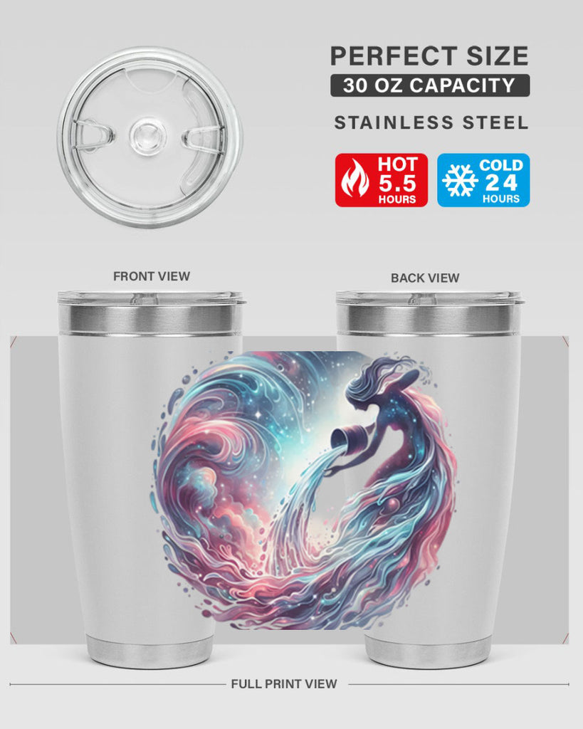 aquarius 91#- zodiac- Tumbler
