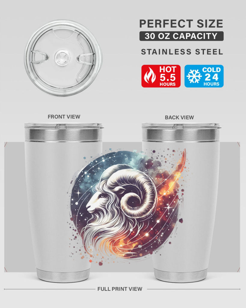 aries 124#- zodiac- Tumbler