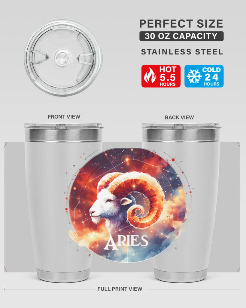aries 128#- zodiac- Tumbler