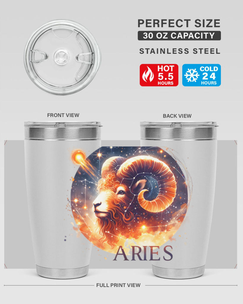 aries 130#- zodiac- Tumbler