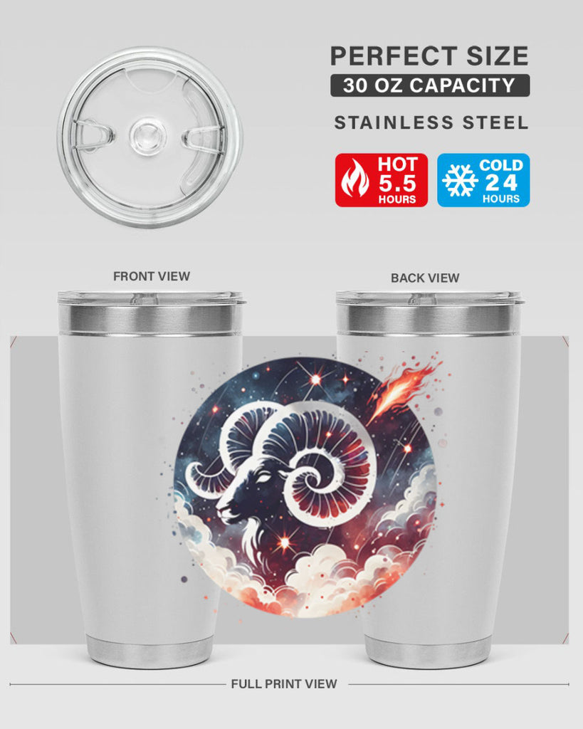 aries 140#- zodiac- Tumbler