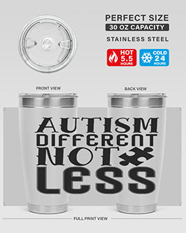 autism different not less Style 6#- autism- Tumbler