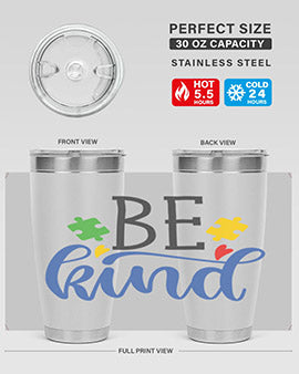 be kind Style 8#- autism- Tumbler