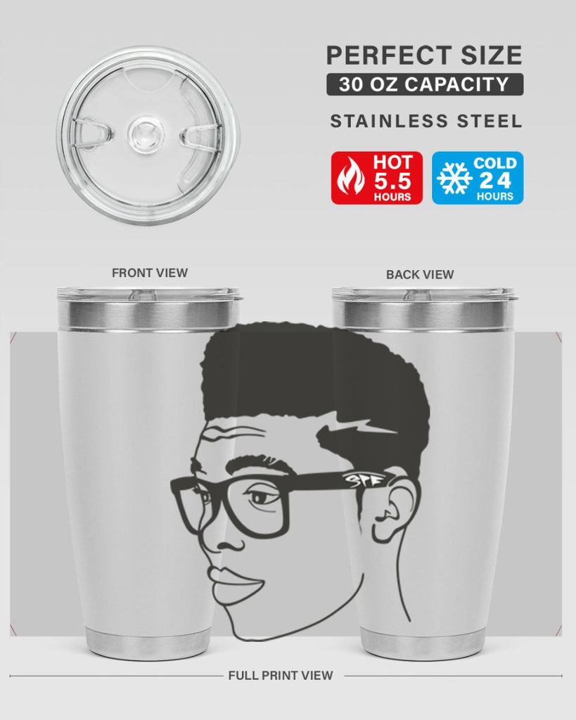 beardman 42#- black men - boys- tumbler