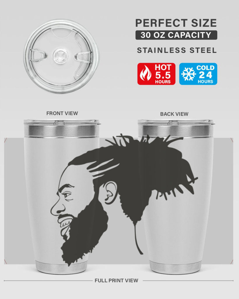 beardman 45#- black men - boys- tumbler