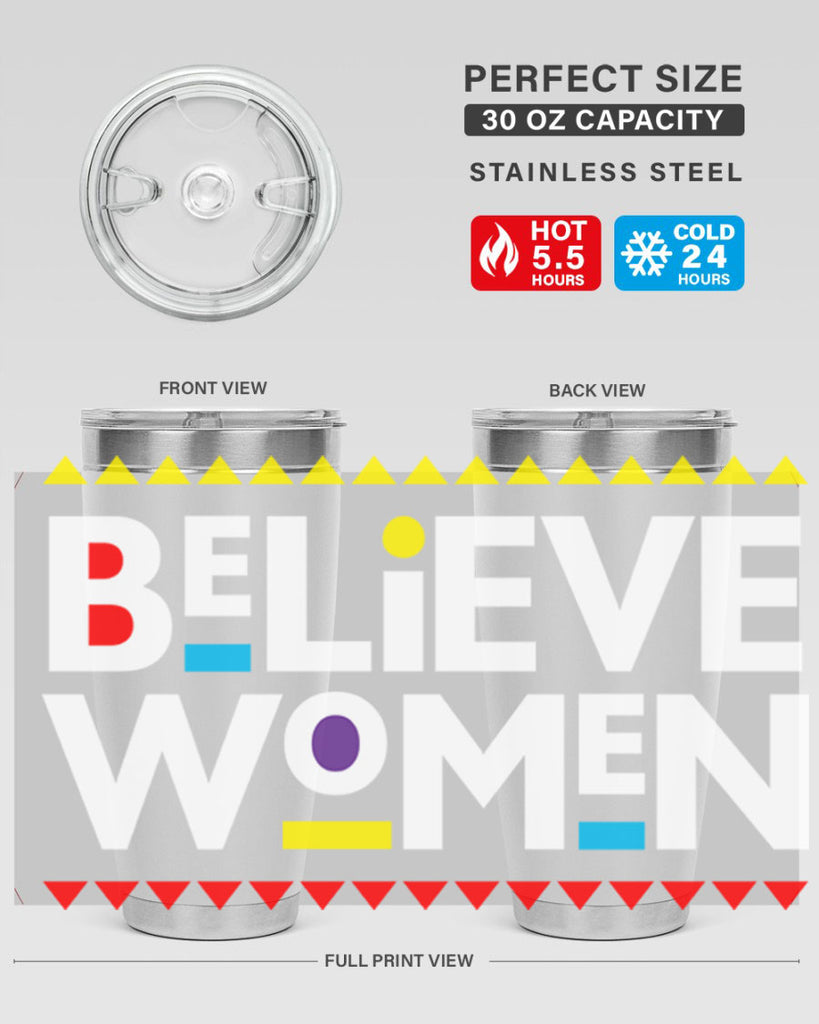 believewomen 254#- black words phrases- Cotton Tank