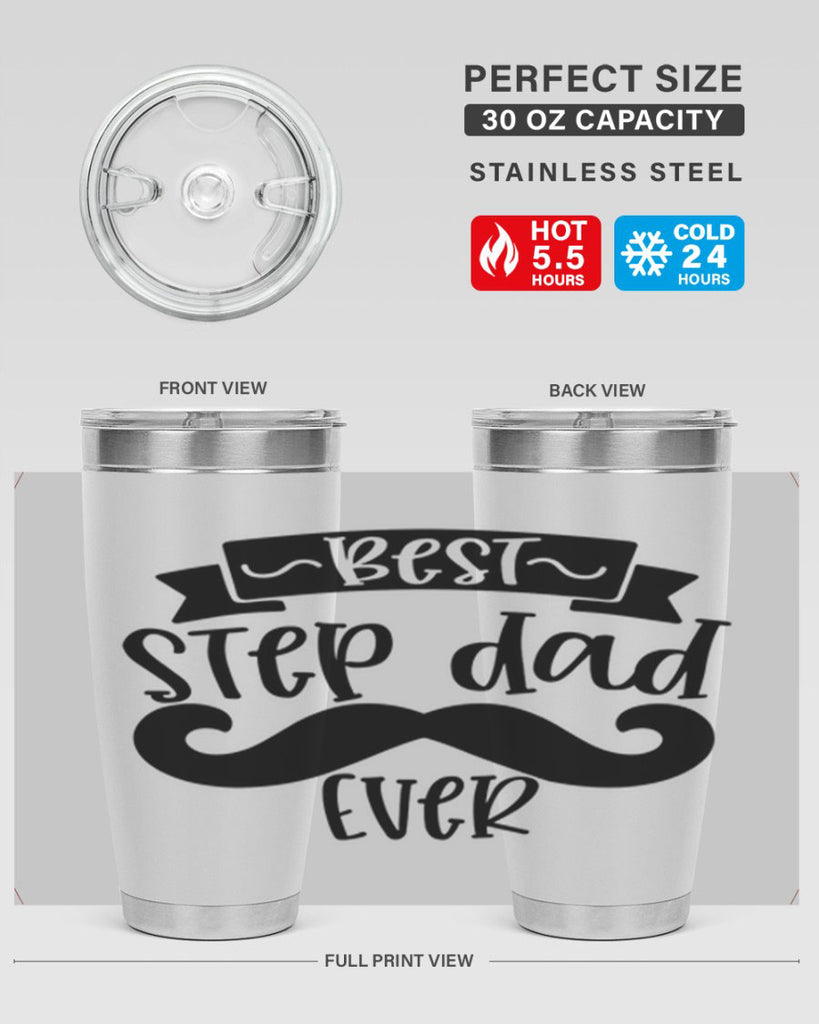 best step dad ever 70#- fathers day- Tumbler