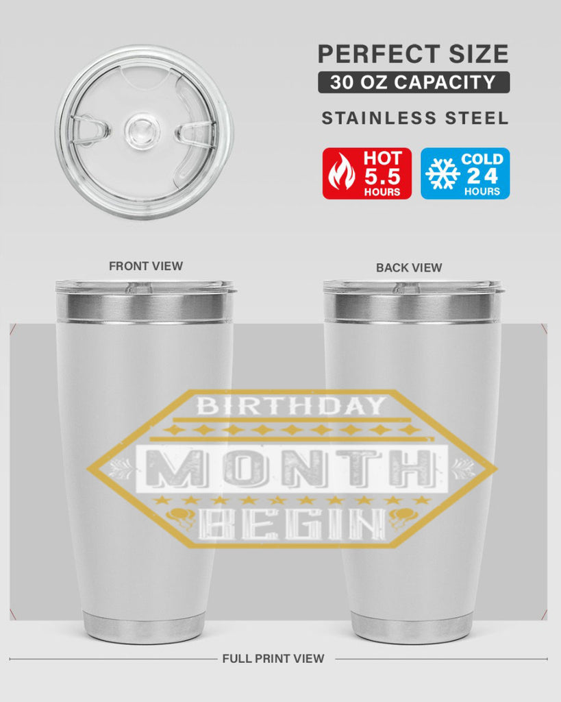 birthday month begin Style 9#- birthday- tumbler