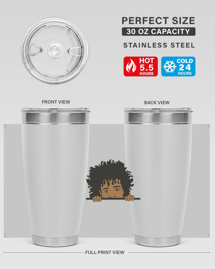 black boy 4#- black men - boys- tumbler