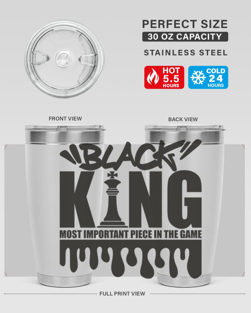 black king 214#- black words phrases- Cotton Tank