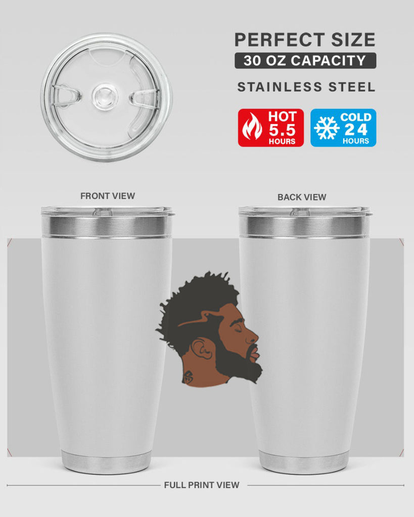 black man 30#- black men - boys- tumbler