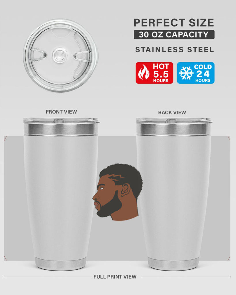 black man 40#- black men - boys- tumbler