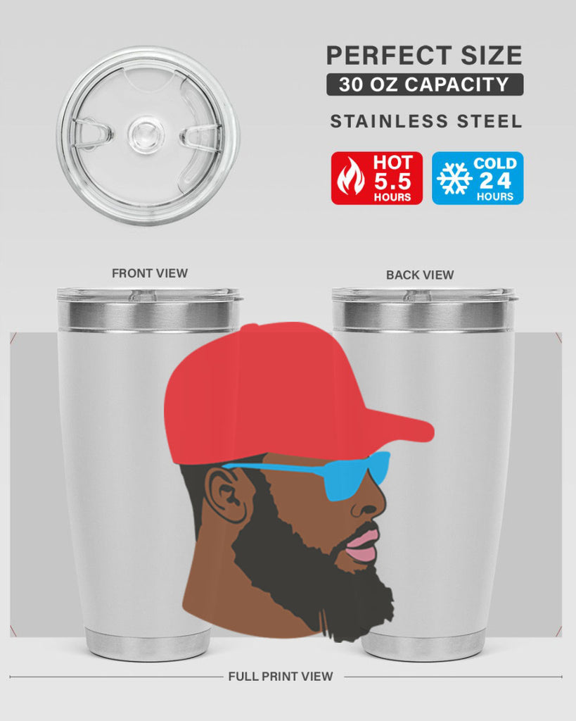 black man style 1#- black men - boys- tumbler