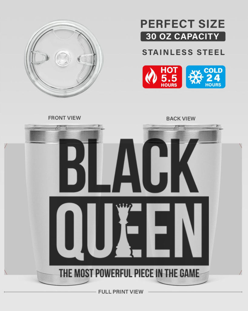 black queen chess 224#- black words phrases- Cotton Tank