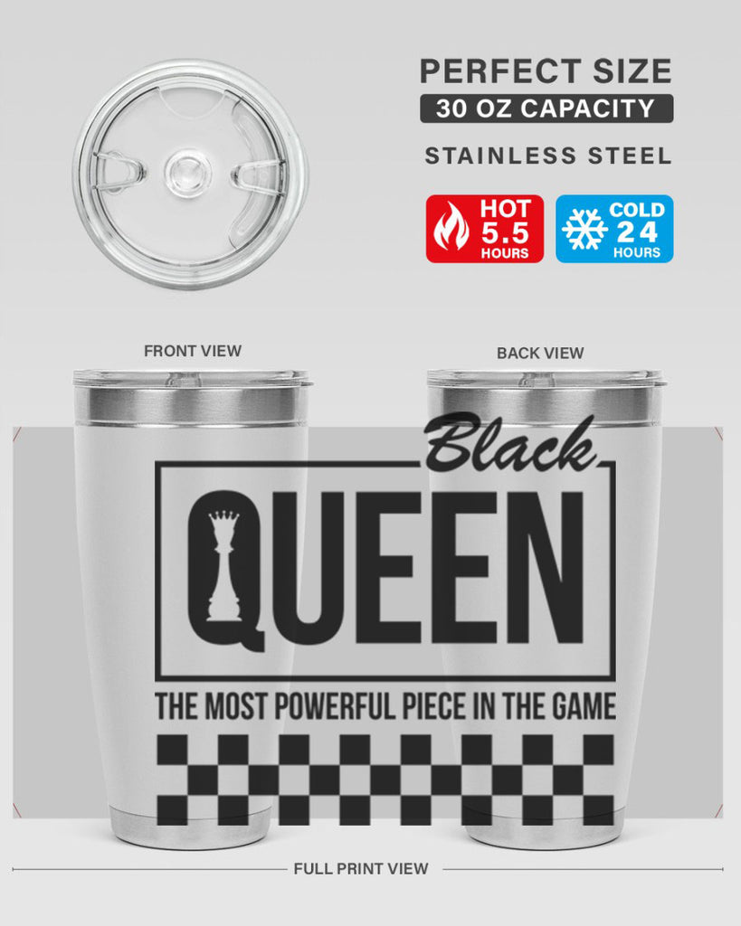 black queen chess checkered 221#- black words phrases- Cotton Tank