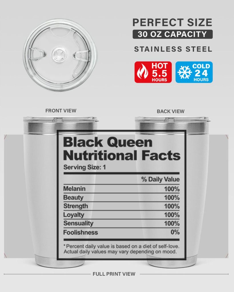 black queen nutritional facts 219#- black words phrases- Cotton Tank