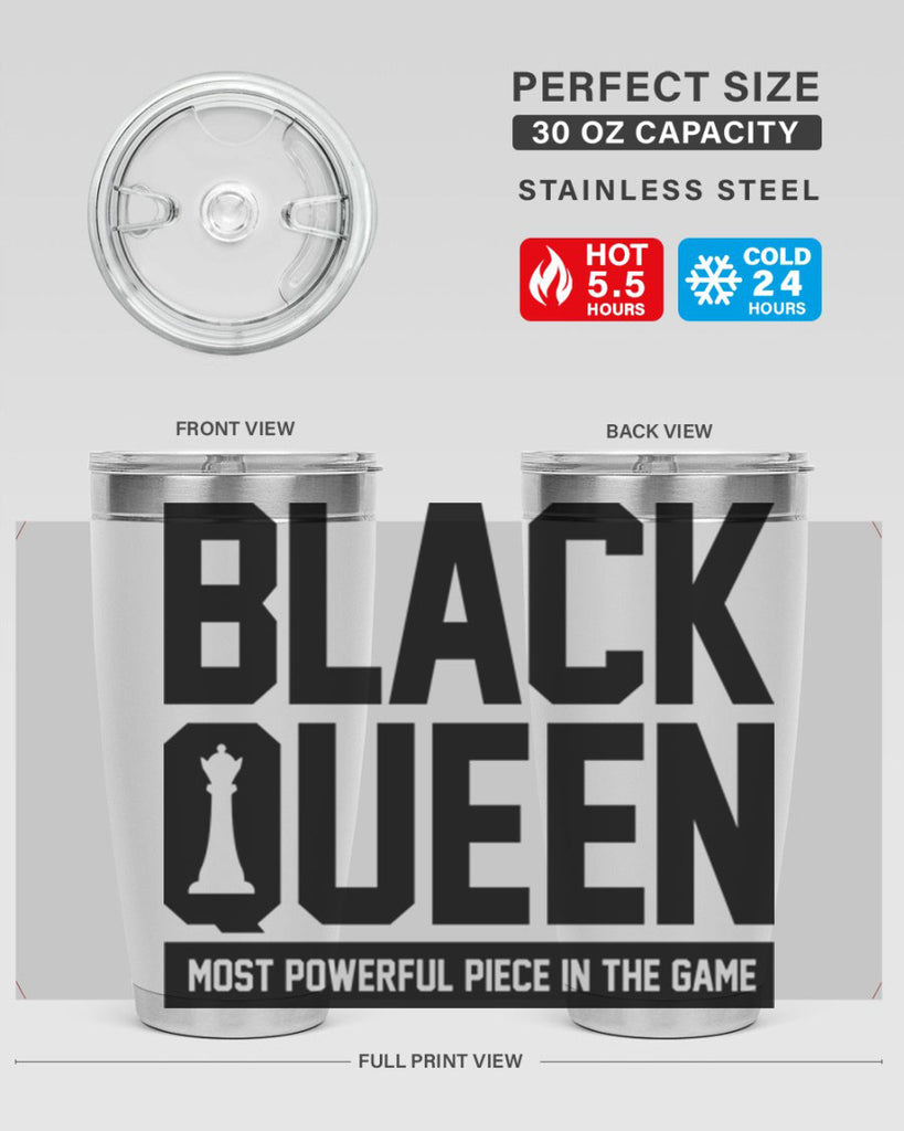 black queenchess 194#- black words phrases- Cotton Tank