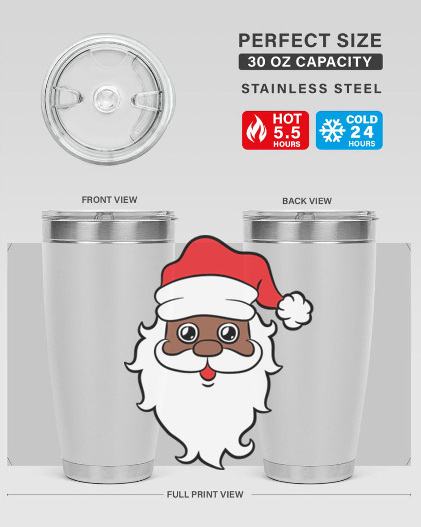 black santa 25#- black men - boys- tumbler