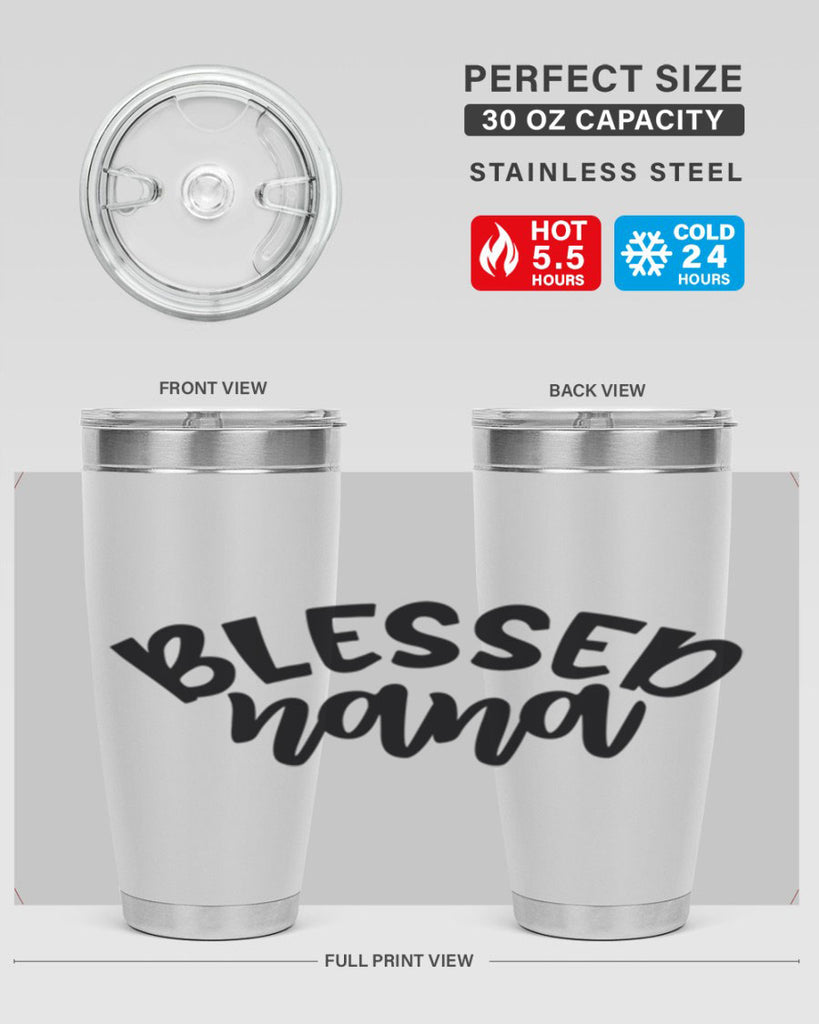 blessed nana 59#- grandma - nana- Tumbler