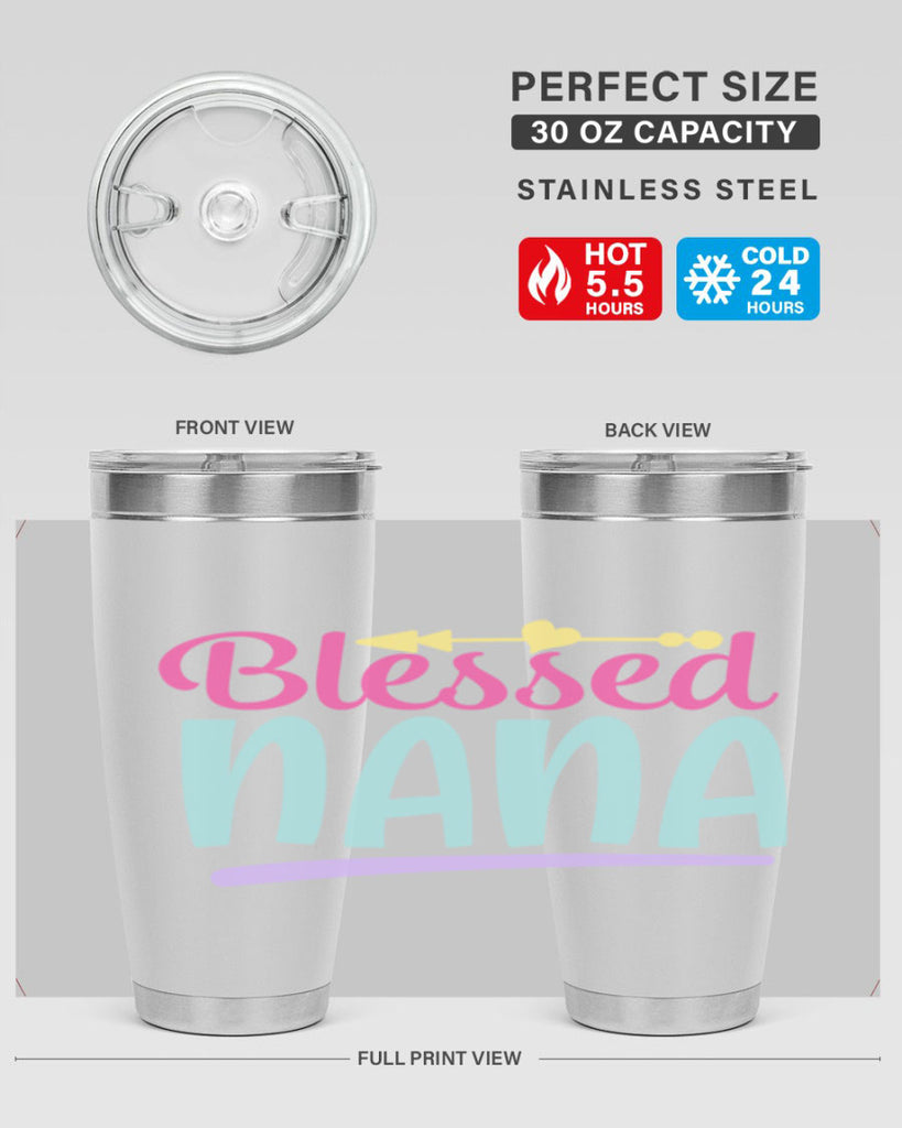 blessed nana 60#- grandma - nana- Tumbler