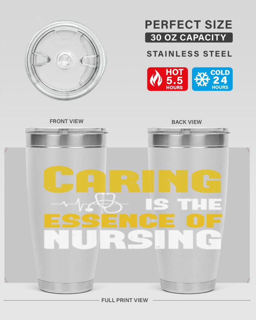 caring is the essence of Style 250#- nurse- tumbler