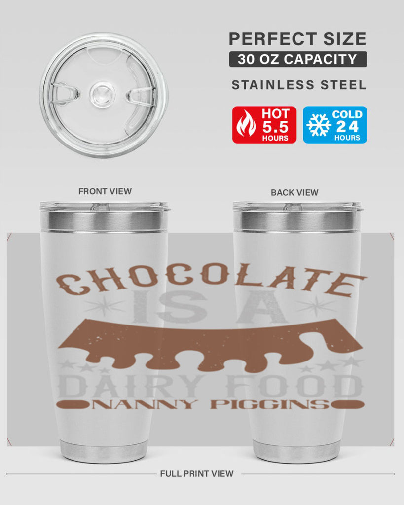 chocolate is a dairy food nanny piggins 49#- chocolate- Tumbler